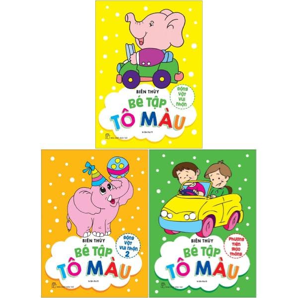 Sách Combo Sách Bé Tập Tô Màu (Tái Bản 2023) (Bộ 3 Cuốn) - Biên Thùy