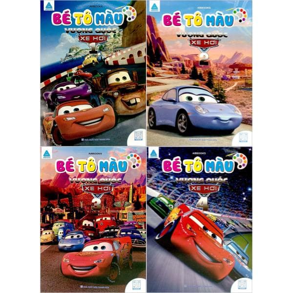 Sách Combo Sách Bé Tô Màu - Vương Quốc Xe Hơi (Bộ 4 Cuốn) - ABBOOKS