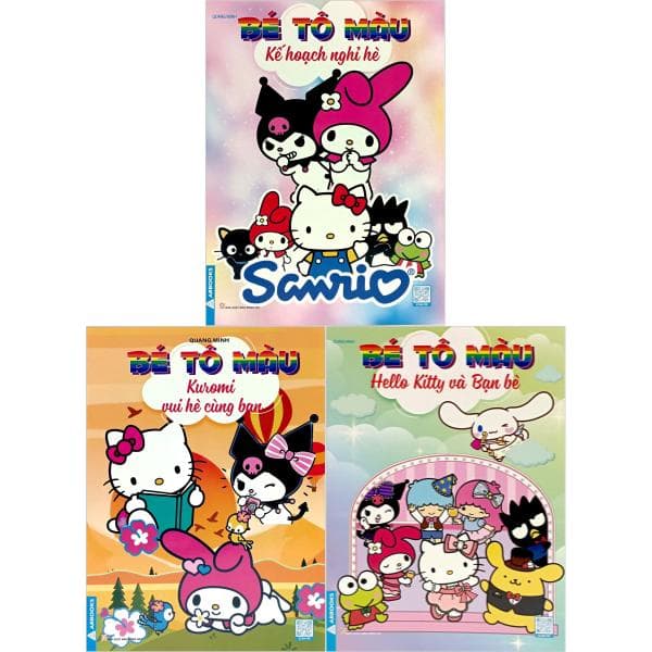 Sách Combo Sách Bé Tô Màu Hello Kitty (Bộ 3 Cuốn) - Quang Minh
