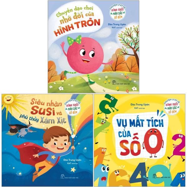 Sách Combo Sách Chuyện Ly Kỳ Về Hình Khối, Màu Sắc, Số Đếm (Bộ 3 C - Đào Trung Uyên