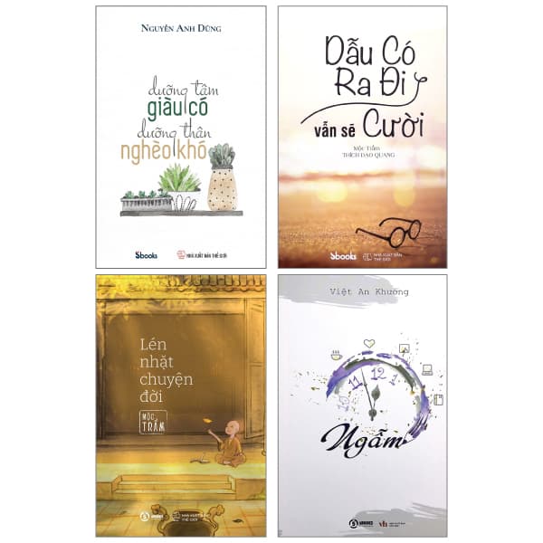 Sách Combo Sách Dẫu Có Ra Đi Vẫn Sẽ Cười + Lén Nhặt Chuyện Đ - Mộc Trầm Thích Đạo Quang