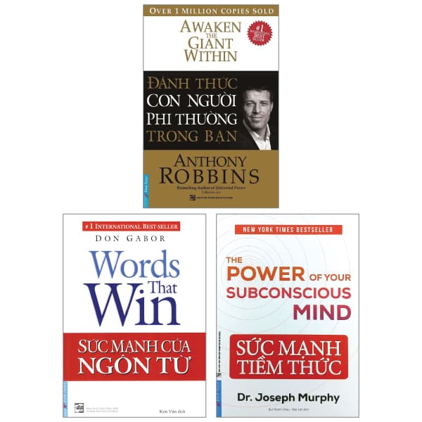 Sách Combo Sách Sức Mạnh Của Ngôn Từ + Sức Mạnh Tiềm Thức + Đánh T - Anthony Robbins