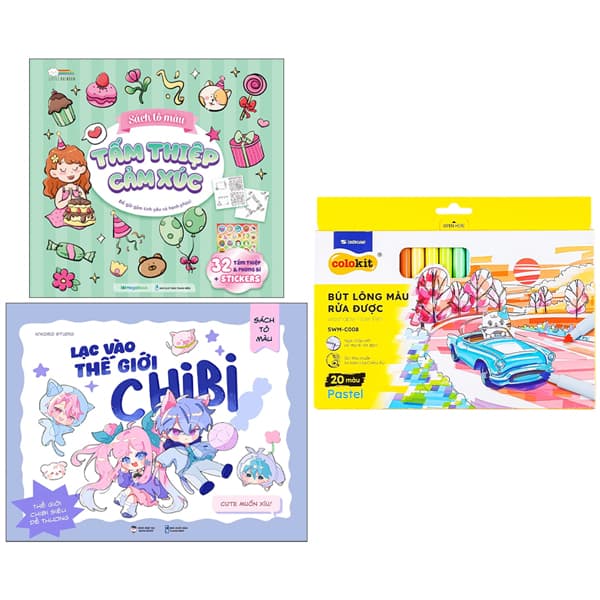 Sách Combo Quà Tặng Tô Màu Bé Gái - Combo 2
