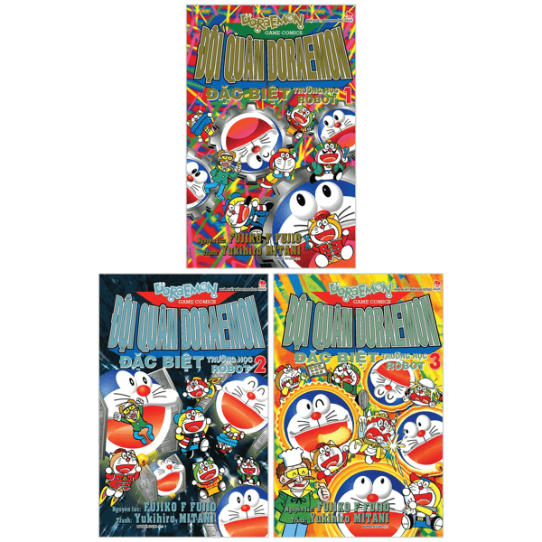 Truyện Tranh Combo Manga - Đội Quân Doraemon Đặc Biệt - Trường Học Robo - Fujiko F Fujio