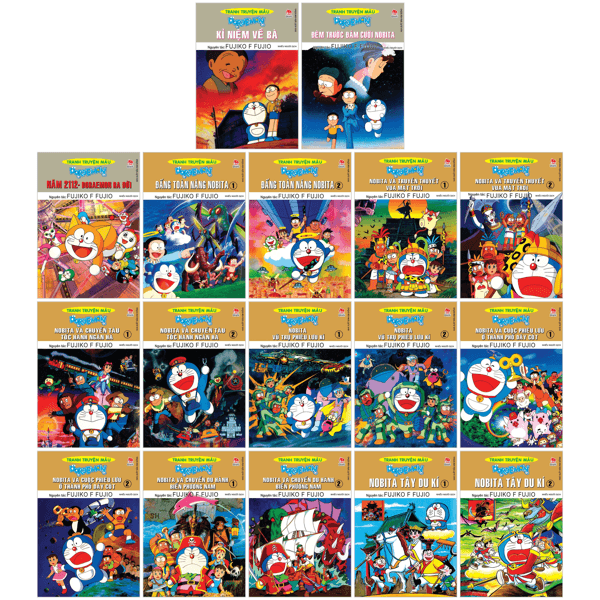 Truyện Tranh Combo Manga - Doraemon - Tranh Truyện Màu (Bộ 17 Cuốn) - Fujiko F Fujio