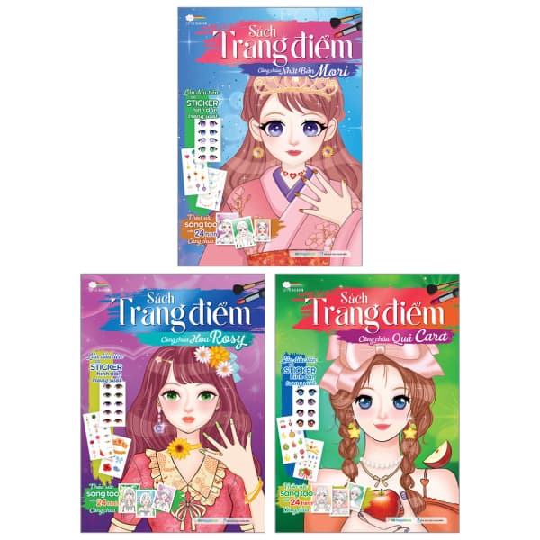 Sách Combo Sách Trang Điểm - Công Chúa Nhật Bản Mori + Công Chúa Quả Car - Little Rainbow