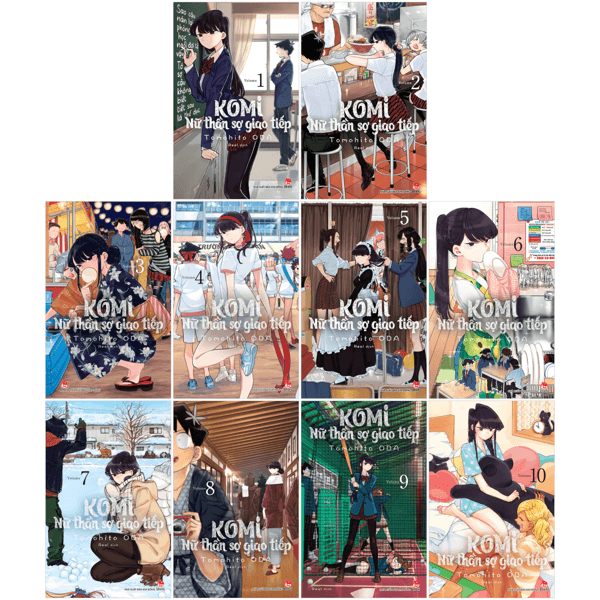 Truyện Tranh Combo Manga - Komi - Nữ Thần Sợ Giao Tiếp: Tập 1 - 10 (Bộ 10 - Tomohito Oda