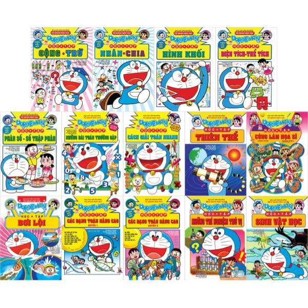 Truyện Tranh Combo Manga - Doraemon Học Tập (Bộ 14 Cuốn) - Nhiều Tác Giả