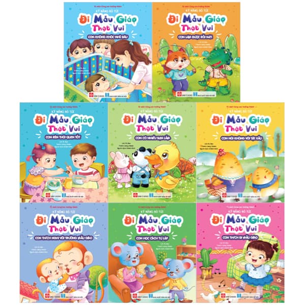 Sách Combo Sách Kỹ Năng Bỏ Túi - Đi Mẫu Giáo Thật Vui (Bộ 8 Cuốn) - Mi Jika