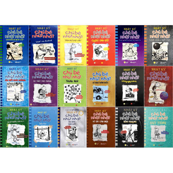 Sách Combo Sách Nhật Ký Chú Bé Nhút Nhát : Tập 1 - 18 (Bộ 18 Cuốn) - Jeff Kinney