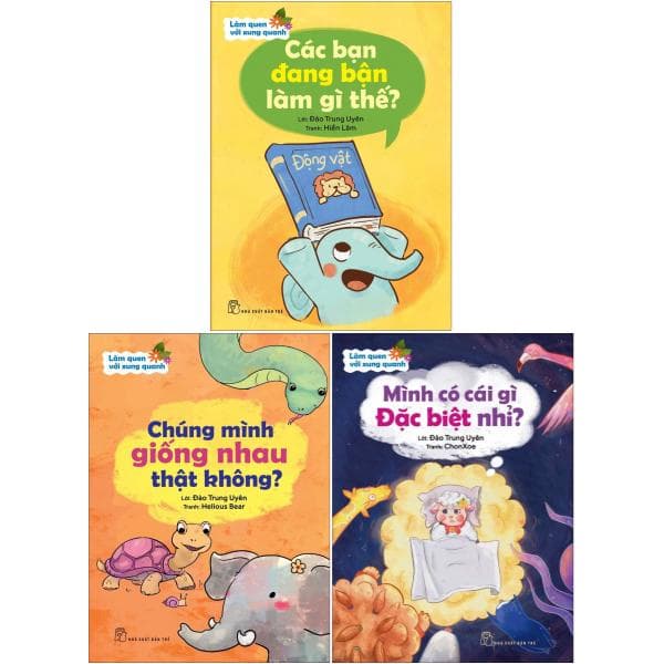 Sách Combo Sách Làm Quen Với Xung Quanh (Bộ 3 Cuốn) - Đào Trung Uyên