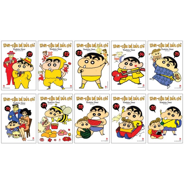 Truyện Tranh Combo Manga - Shin - Cậu Bé Bút Chì: Tập 11 - 20 (Bộ 10 Tập) - Yoshito Usui