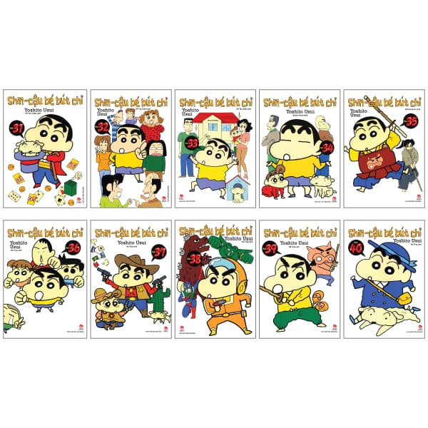 Truyện Tranh Combo Manga - Shin - Cậu Bé Bút Chì: Tập 31 - 40 (Bộ 10 Tập) - Yoshito Usui