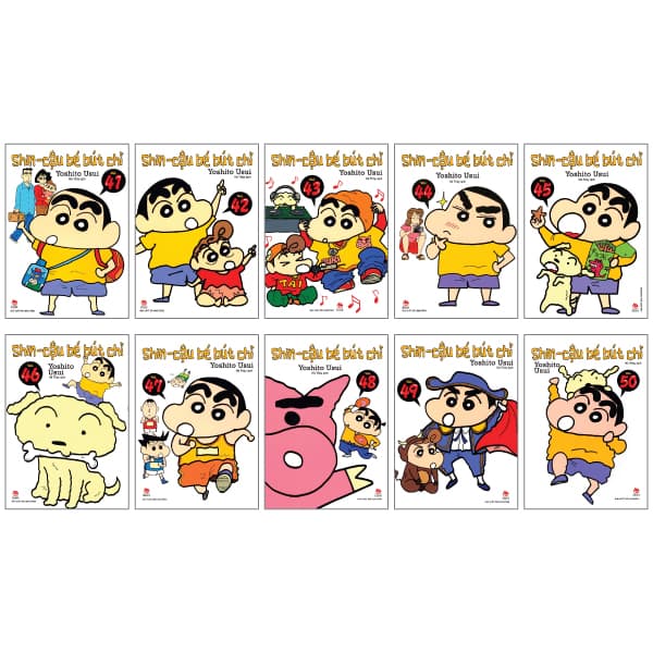 Truyện Tranh Combo Manga - Shin - Cậu Bé Bút Chì: Tập 41 - 50 (Bộ 10 Tập) - Yoshito Usui