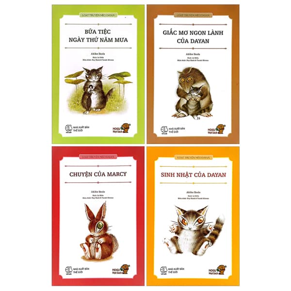 Sách Combo Sách - Mogu Mọt Sách - Loạt Truyện Mèo Dayan (Bộ 4 Cuốn) - Akiko Ikeda