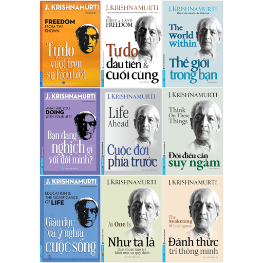 Sách Combo Sách J. Krishnamurti (Bộ 9 Cuốn) - Minh