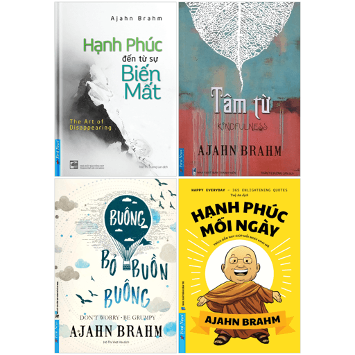 Sách Combo Sách Ajahn Brahm (Bộ 4 Cuốn) - Ajahn Brahm