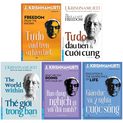 Sách Combo Sách J. Krishnamurti (Bộ 5 Cuốn) - J. Krishnamurti