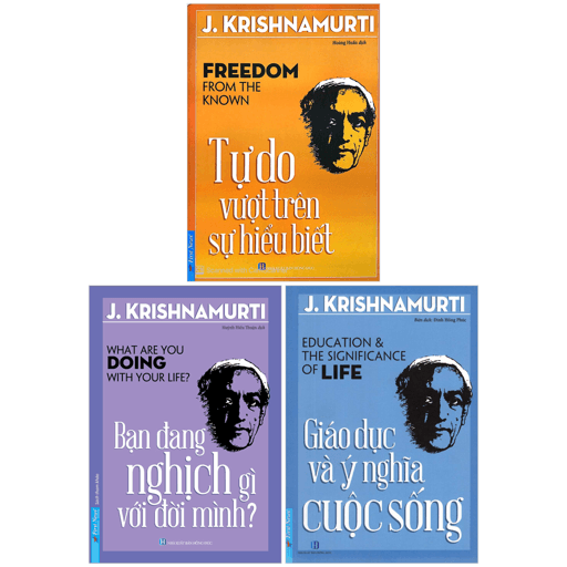 Sách Combo Sách J. Krishnamurti - Tự Do Vượt Trên Sự Hiểu Biết + Bạn Đ - J Krishnamurti