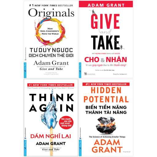 Sách Combo Sách Adam Grant (Bộ 4 Cuốn) - Adam Grant