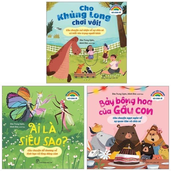 Sách Combo Sách Bé Học Yêu Thương Và Chia Sẻ - Ai Là Siêu Sao? + Bảy Bô - Uyên Thư