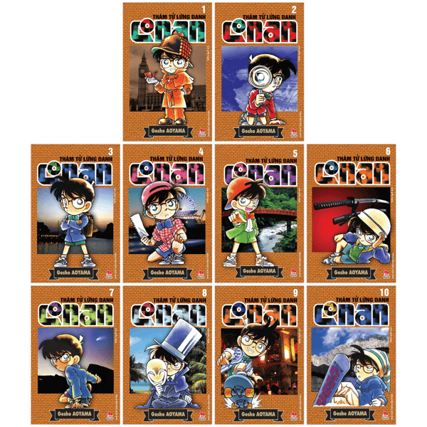 Truyện Tranh Combo Manga - Thám Tử Lừng Danh Conan: Tập 1 - 10 (Bộ 10 Tập) - Kim Dân