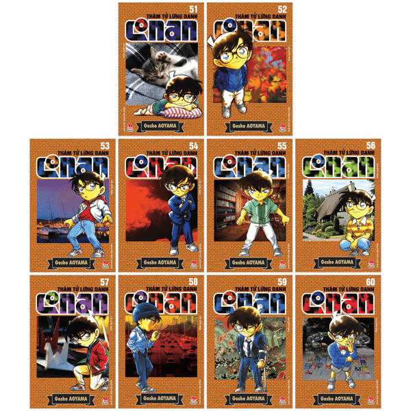 Truyện Tranh Combo Manga - Thám Tử Lừng Danh Conan: Tập 51 - 60 (Bộ 10 Tập - Kim Dân