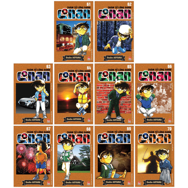 Truyện Tranh Combo Manga - Thám Tử Lừng Danh Conan: Tập 61 - 70 (Bộ 10 Tập - Kim Dân