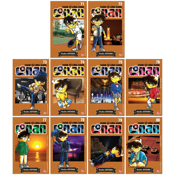 Truyện Tranh Combo Manga - Thám Tử Lừng Danh Conan: Tập 71 - 80 (Bộ 10 Tập - Kim Dân