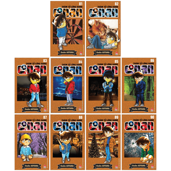 Truyện Tranh Combo Manga - Thám Tử Lừng Danh Conan: Tập 81 - 90 (Bộ 10 Tập - Gosho Aoyama