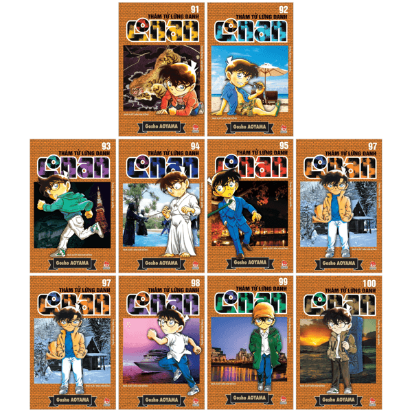 Truyện Tranh Combo Manga - Thám Tử Lừng Danh Conan: Tập 91 - 100 (Bộ 10 Tậ - Kim Dân
