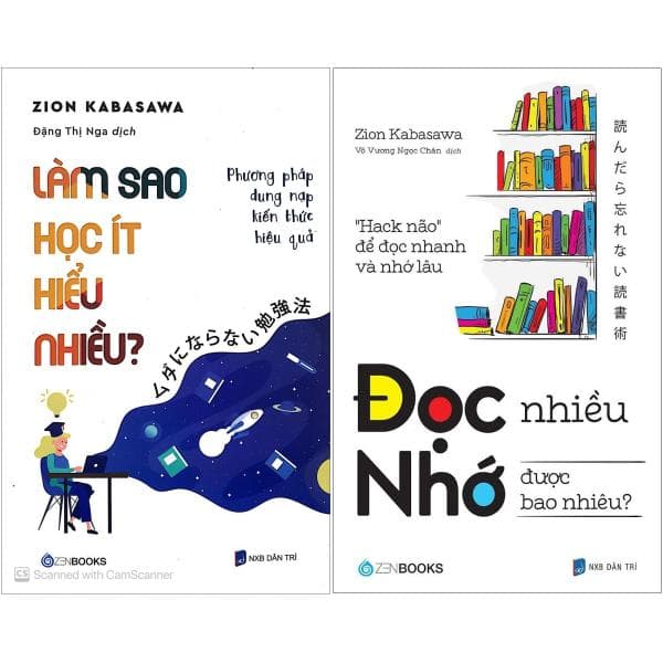 Sách Combo Sách Làm Sao Học Ít Hiểu Nhiều? + Đọc Nhiều Nhớ Được Ba - Zion Kabasawa