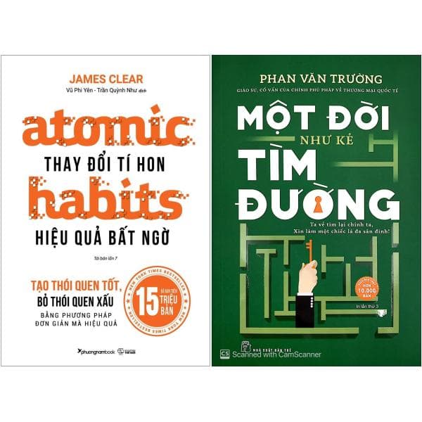 Sách Combo Atomic Habits - Thay Đổi Tí Hon Hiệu Quả Bất Ngờ + Một Đời - James Clear