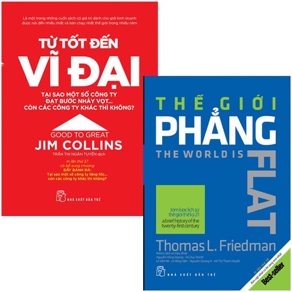 Sách Combo Sách Thế Giới Phẳng + Từ Tốt Đến Vĩ Đại (Bộ 2 Cuốn) - Thomas L Friedman