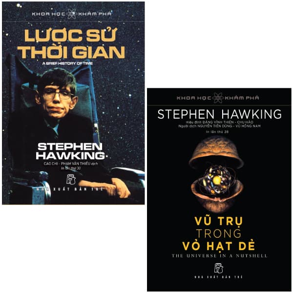 Sách Combo Sách Lược Sử Thời Gian Và Vũ Trụ Trong Vỏ Hạt Dẻ (Bộ 2 - Stephen Hawking