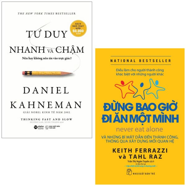 Sách Combo Sách Giúp Bạn Thành Công: Đừng Bao Giờ Đi Ăn Một Mình + Tư - Keith Ferrazzi