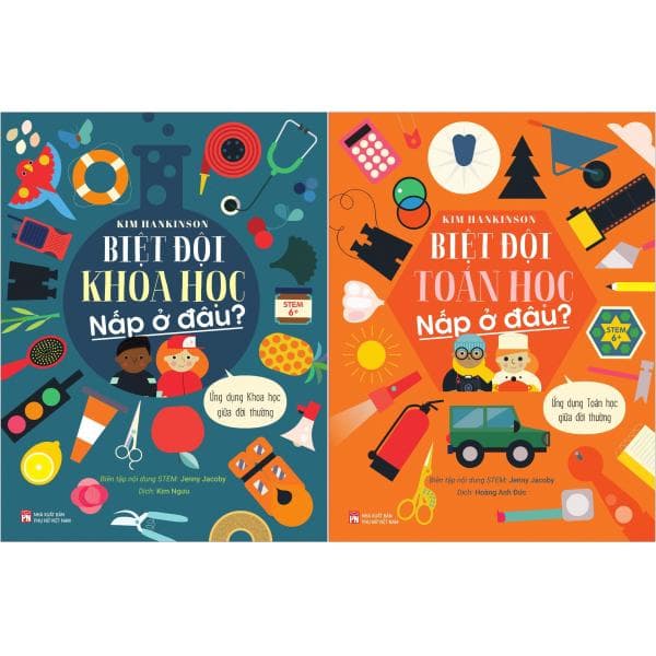 Sách Combo Sách Biệt Đội Khoa Học Nấp Ở Đâu? + Biệt Đội Toán Học - Kim Hankinson