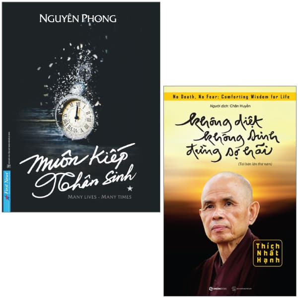 Sách Combo Sách Muôn Kiếp Nhân Sinh Tập 1 + Không Diệt Không Sinh Đừng S - Nguyên Nhã