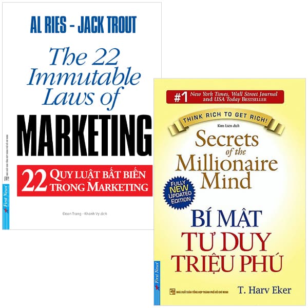 Sách Combo Sách 22 Quy Luật Bất Biến Trong Marketing + Bí Mật Tư Duy Triệ - Al Ries
