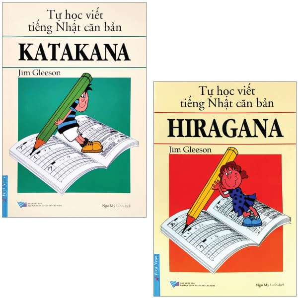 Sách Combo Sách Tự Học Viết Tiếng Nhật Căn Bản - Hiragana + Katakana (B� - Jim Glesson