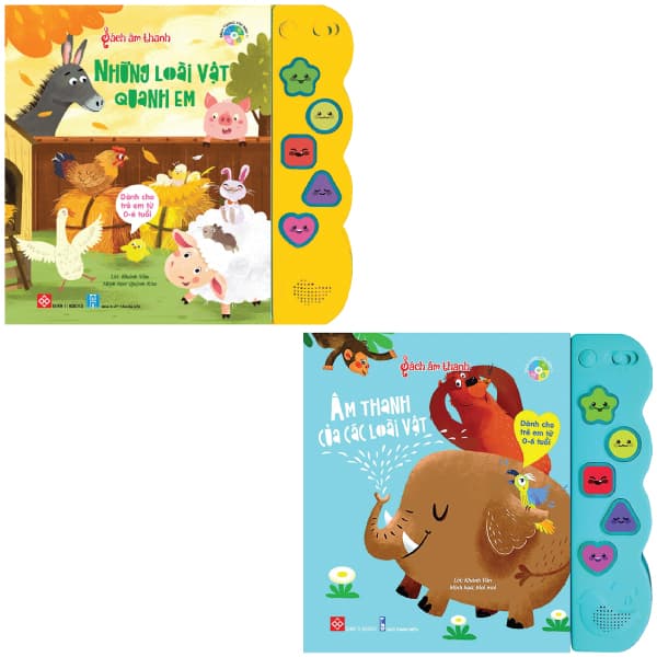 Sách Combo Sách Âm Thanh - Âm Thanh Của Các Loài Vật + Những Loài Vật Qu - Khánh Vân