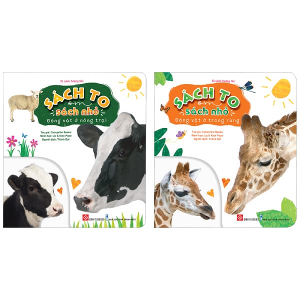 Sách Combo Sách Sách To Ôm Sách Nhỏ - Động Vật Ở Nông Trại + Động V - Annette Rusling