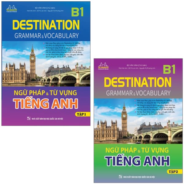 Sách Combo Sách Destination B1 - Ngữ Pháp Và Từ Vựng Tiếng Anh (Bộ 2 Cu� - Bùi Văn Vinh