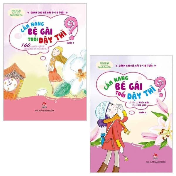 Sách Combo Cẩm Nang Bé Gái Tuổi Dậy Thì - Quyển 1 Và 2 (Tái Bản 2019) ( - Nhiều Tác Giả