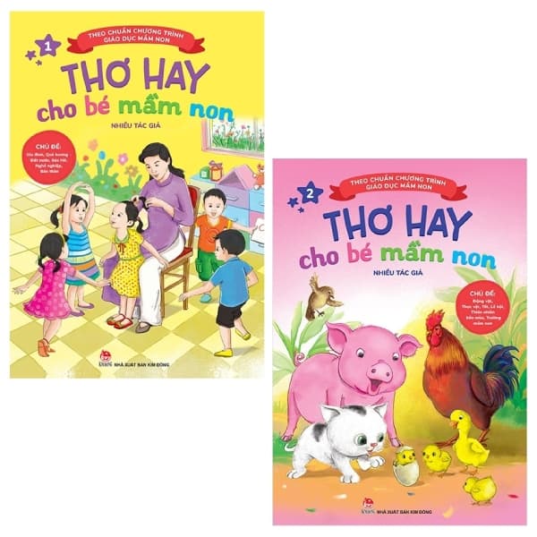 Sách Combo Thơ Hay Cho Bé Mầm Non - Tập 1 Và 2 (Tái Bản 2019) (Bộ 2 Tập) - Nhiều Tác Giả