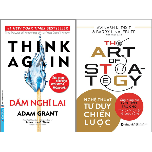 Sách Combo Sách Nghệ Thuật Tư Duy Chiến Lược + Dám Nghĩ Lại (Bộ 2 Cu� - Avinash K Dixit