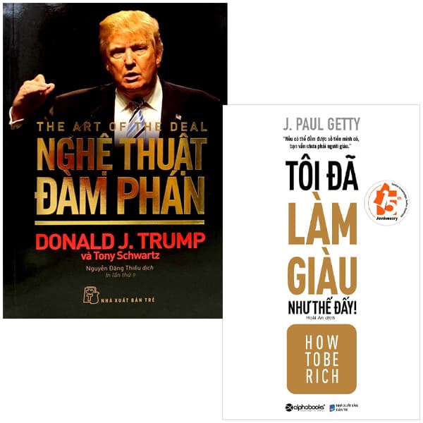 Sách Combo Sách Nổi Tiếng Của Donald Trump: Tôi Đã Làm Giàu Như Thế + N - J Paul Getty