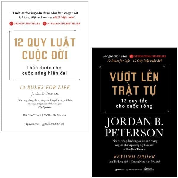 Sách Combo Sách Vượt Lên Trật Tự - 12 Quy Tắc Cho Cuộc Sống + 12 Quy Lu - Jordan B Peterson