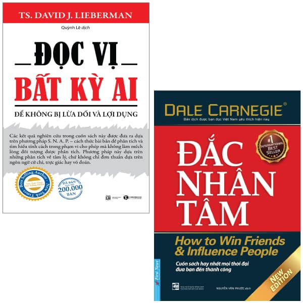 Sách Combo Sách Đọc Vị Bất Kỳ Ai + Đắc Nhân Tâm (Bộ 2 Cuốn) (Tái B - TS David J Lieberman