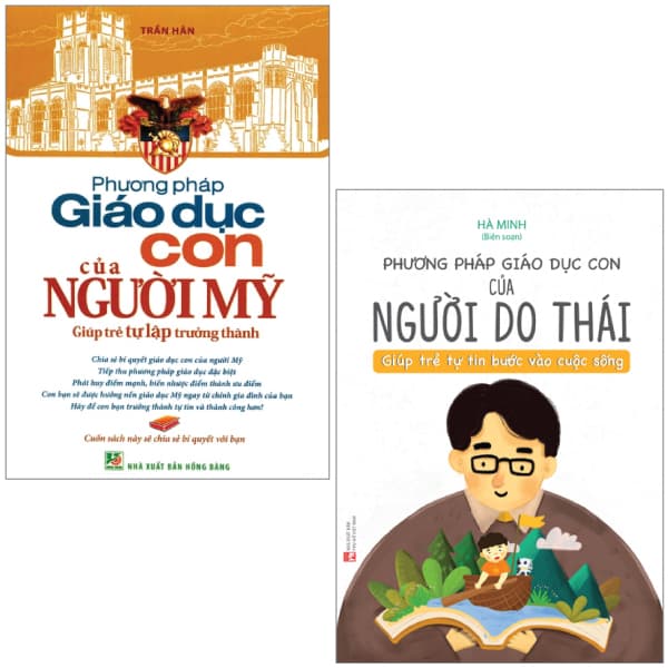 Sách Combo Sách Phương Pháp Giáo Dục Con Của Người Mỹ Và Người Do T - Trần Hân